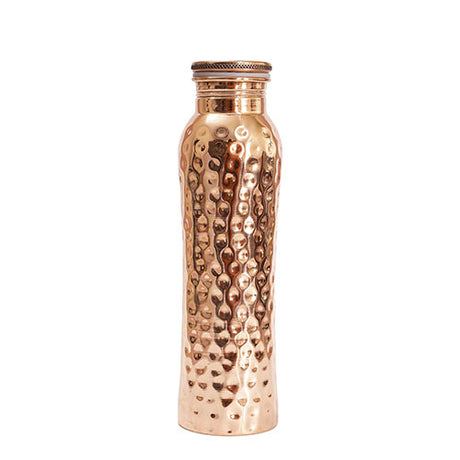 Kobber Vannflaske Hamret 600 ml