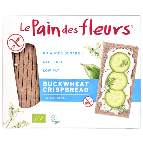 Le Pain Des Fleurs Knekkebrød Bokhvete Glutenfri Økologisk Uten Sukker & Salt | 150 g fra Le pain des fleurs