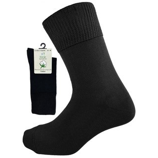 Kilde & Co. Cotton - Diabetic & Comfort Sock Svart | Str. 43-46