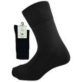 Kilde & Co. Cotton - Diabetic & Comfort Sock Svart | Str. 43-46