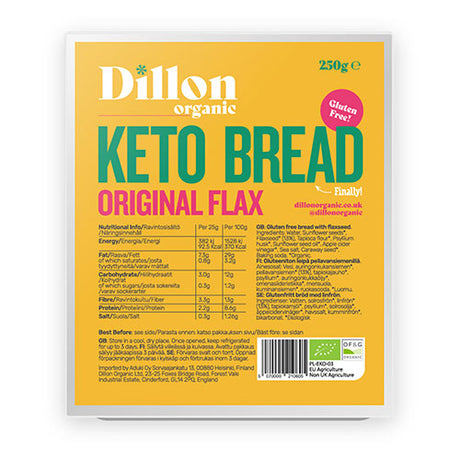 Ketobrød original m. Linfrø Øko Glutenfri