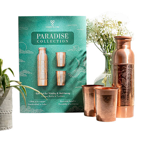 Kobber gavepakke Paradise (1x900 ml+2x300 ml)