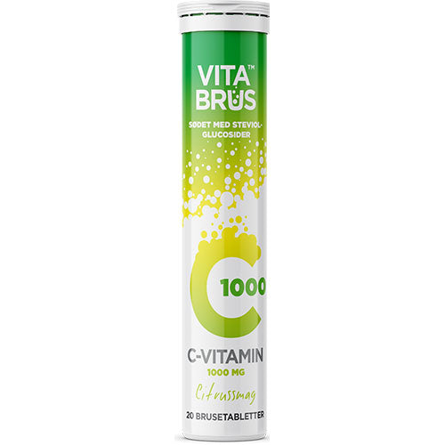 C-Vitamin brusetabletter - Sitrussmak fra 