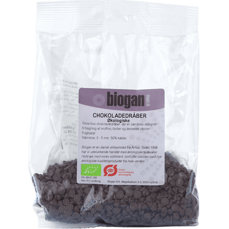 Biogan Sjokoladedråper Økologisk | 200 g