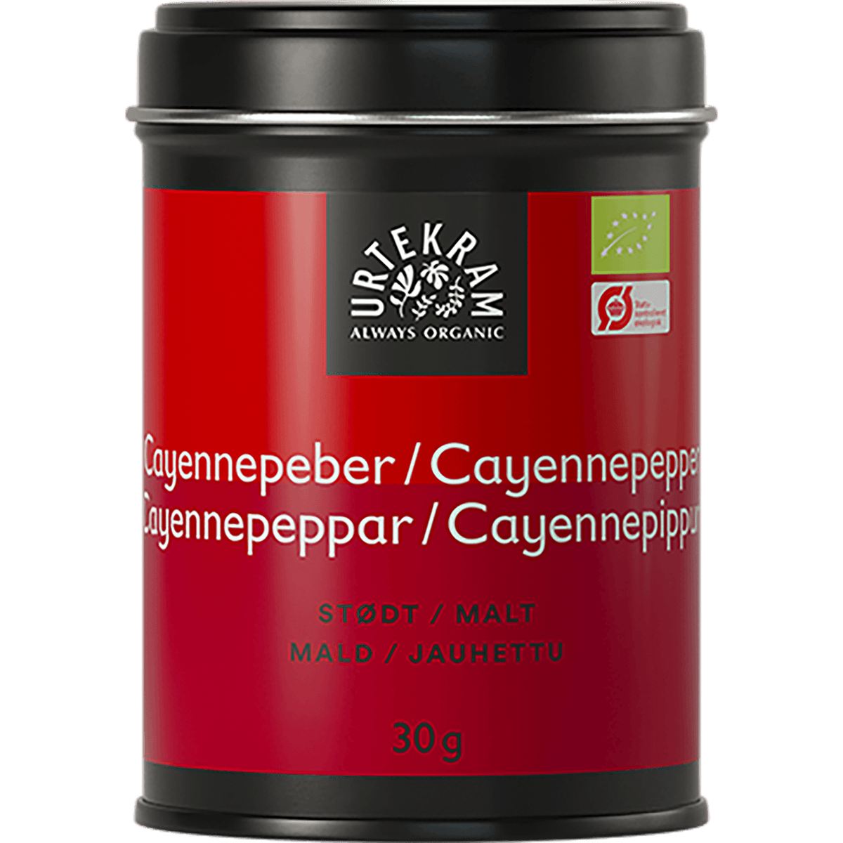 Urtekram Cayennepepper Økologisk | 30 g fra Urtekram