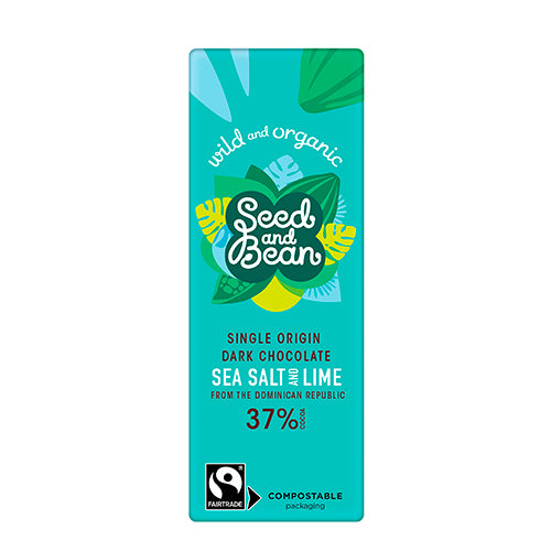 Melkesjokolade 37% Cornish Sea Salt & Lime Ø