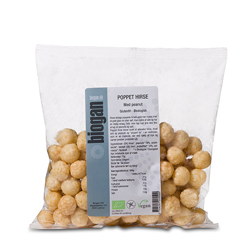 Poppede Hirseballer Øko - Glutenfri