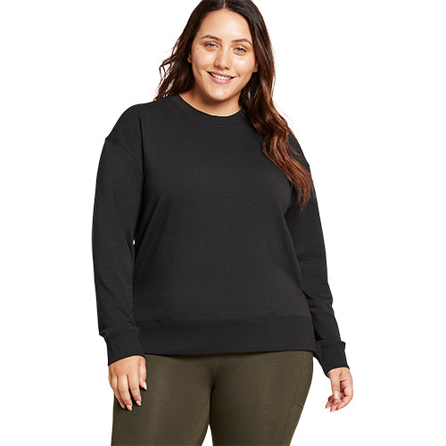 Boody Women´s Weekend Crew Pullover Sort | Str. L fra Boody