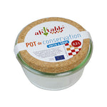 Oppbevaringsglass med Korklokk, 0,3 liter