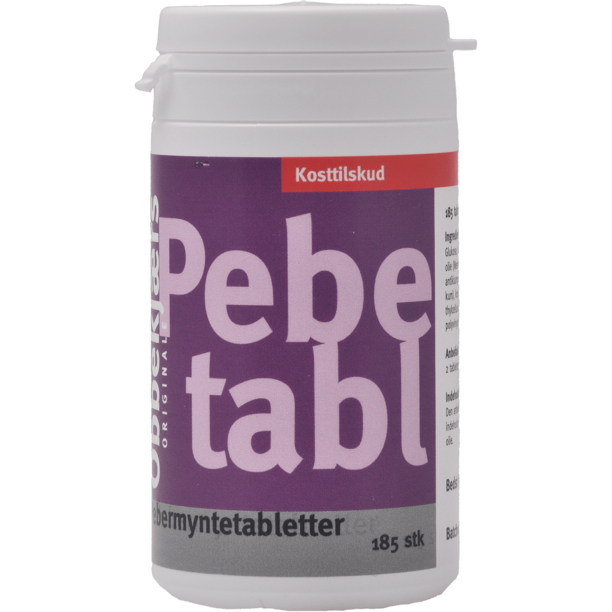 Obbekjærs Peppermynte | 185 tabletter fra Obbekjærs