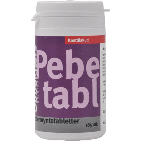 Obbekjærs Peppermynte | 185 tabletter fra Obbekjærs