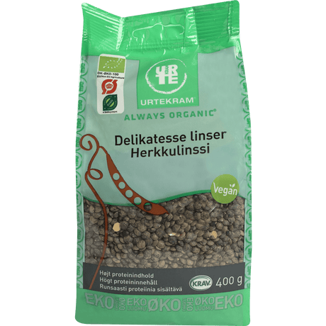 Urtekram Grønne linser fra Frankrike Økologisk | 400 g