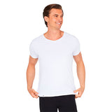 Boody Men´s V-neck T-shirt Hvid | Str. S fra Boody