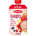 Semper Grøt med eple, bringebær, banan og blåbær fra 6 mnd. | 120 g