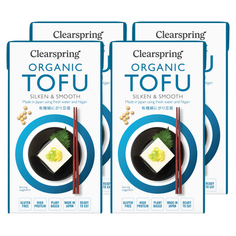 Clearspring Tofu Silken & Smooth Økologisk | 4 x 300 g fra Clearspring