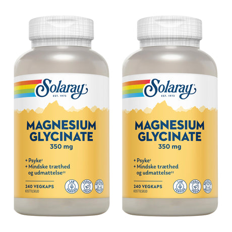 Solaray Magnesium Glysinat | 2 x 240 kapsler fra Solaray