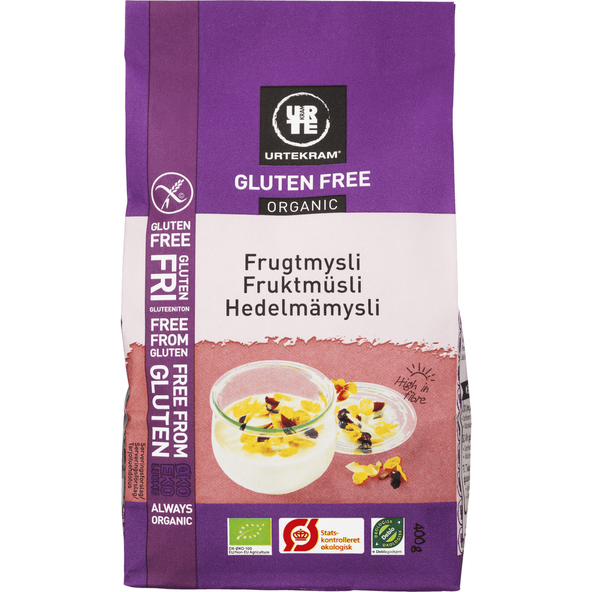 Urtekram Fruktmüsli Glutenfri Økologisk | 400 g