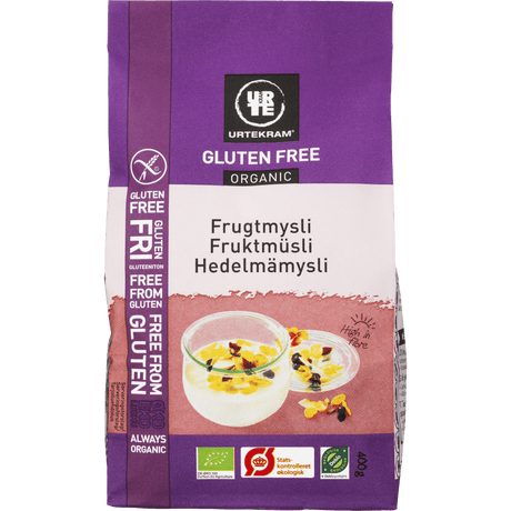 Urtekram Fruktmüsli Glutenfri Økologisk | 400 g