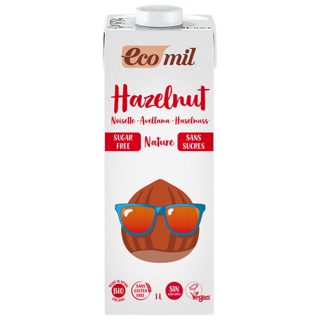 Ecomil Guru Snack Hasselnøttdrikk usøtet Økologisk | 1 liter fra Ecomil