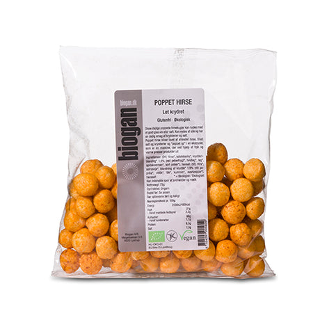 Poppede Hirseballer Øko Lette - Glutenfri