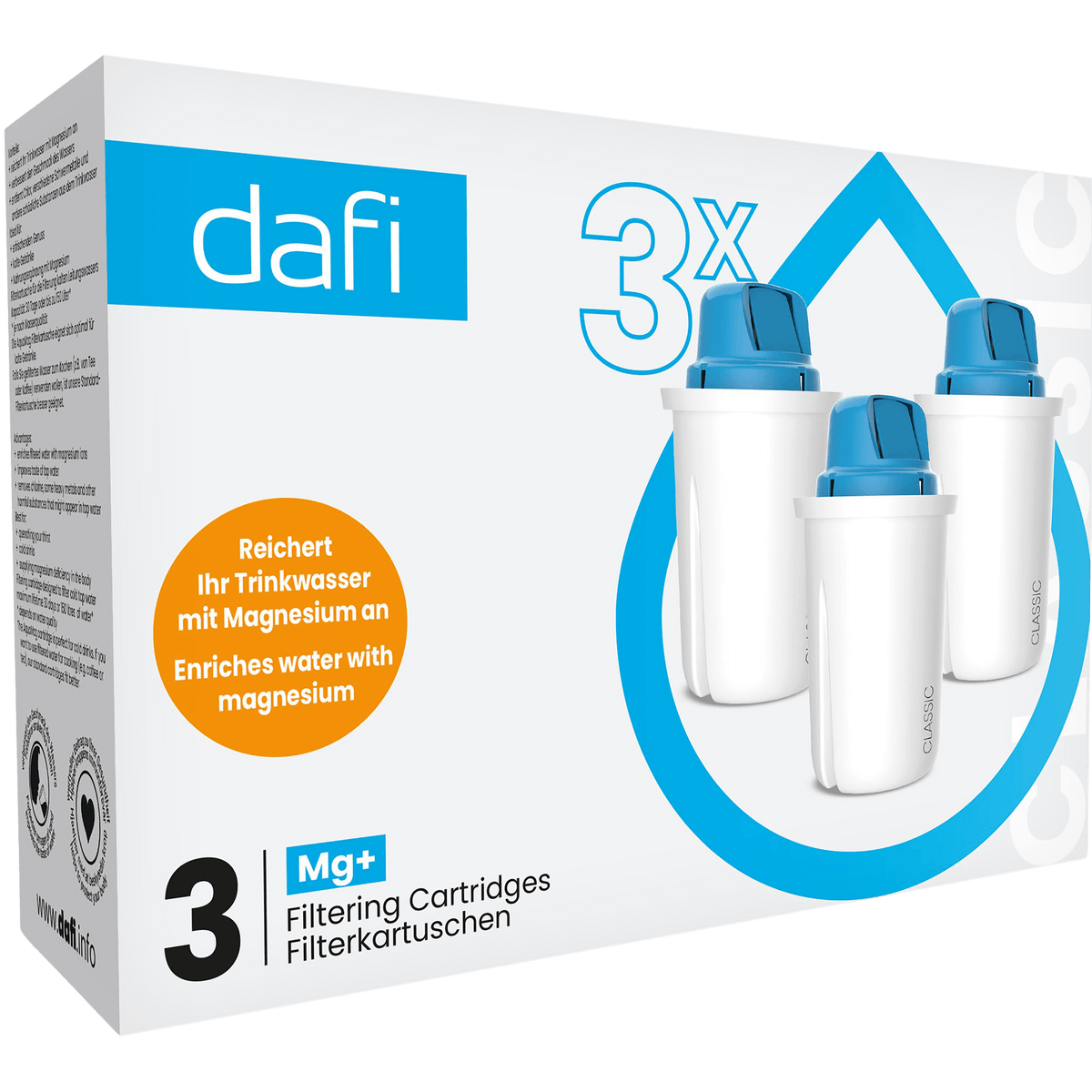 Dafi Filterpatroner Magnesium | 3-pack