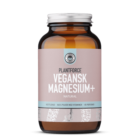 Plantforce Vegansk Magnesium + Naturlig | 160 g