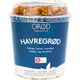 Havregrøt med solbær, kanel, mandler, dadler Øko & rørsukker - Glutenfri fra GRØD