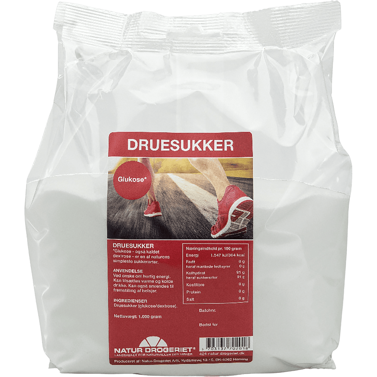 Natur-Drogeriet Druesukker (Glukose/Dextrose) Pulver | 1 kg fra Natur-Drogeriet