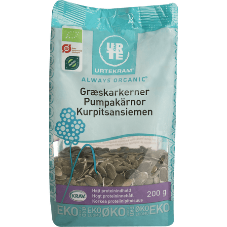 Urtekram Gresskarfrø Økologisk | 200 g fra Urtekram