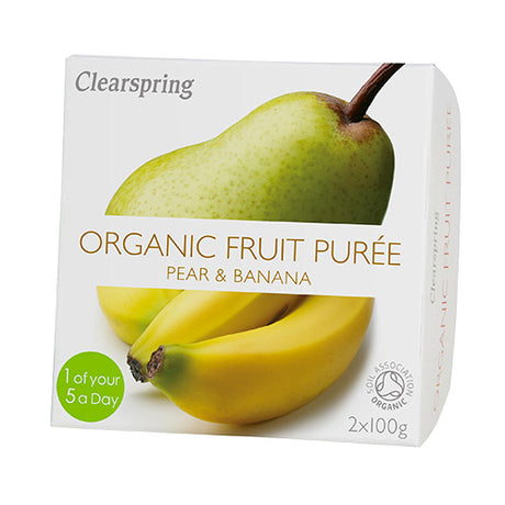 Fruktpuré med Banan og Pære Øko