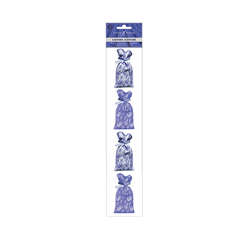 Provence Lavendelposer med Tørket Lavendel, sett med 4x18 g.