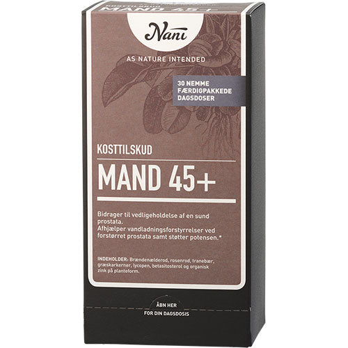 Nani Mand 45+ Kurpakke | 30 Breve fra Nani