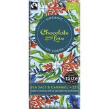 Chocolate and Love Sjokolade Sea Salt & Caramel 55% Økologisk fra | 80 g fra Chocolate and Love