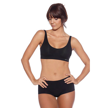 Boody Shaper Crop Bra Sort | Str. Xl fra Boody