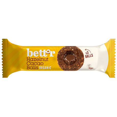Fruktkuler med fyll av hasselnøtt/kakao Øko