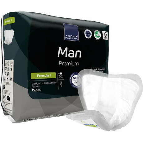 Abena Man Formula 1 Inkontinensbeskyttelse | 15 stk fra Abena