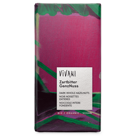Vivani Mørk Sjokolade Med Helnøtt Økologisk | 100 g