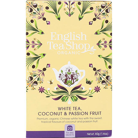 English Tea Shop White Tea, Coconut & Passion Fruit Økologisk | 20 br