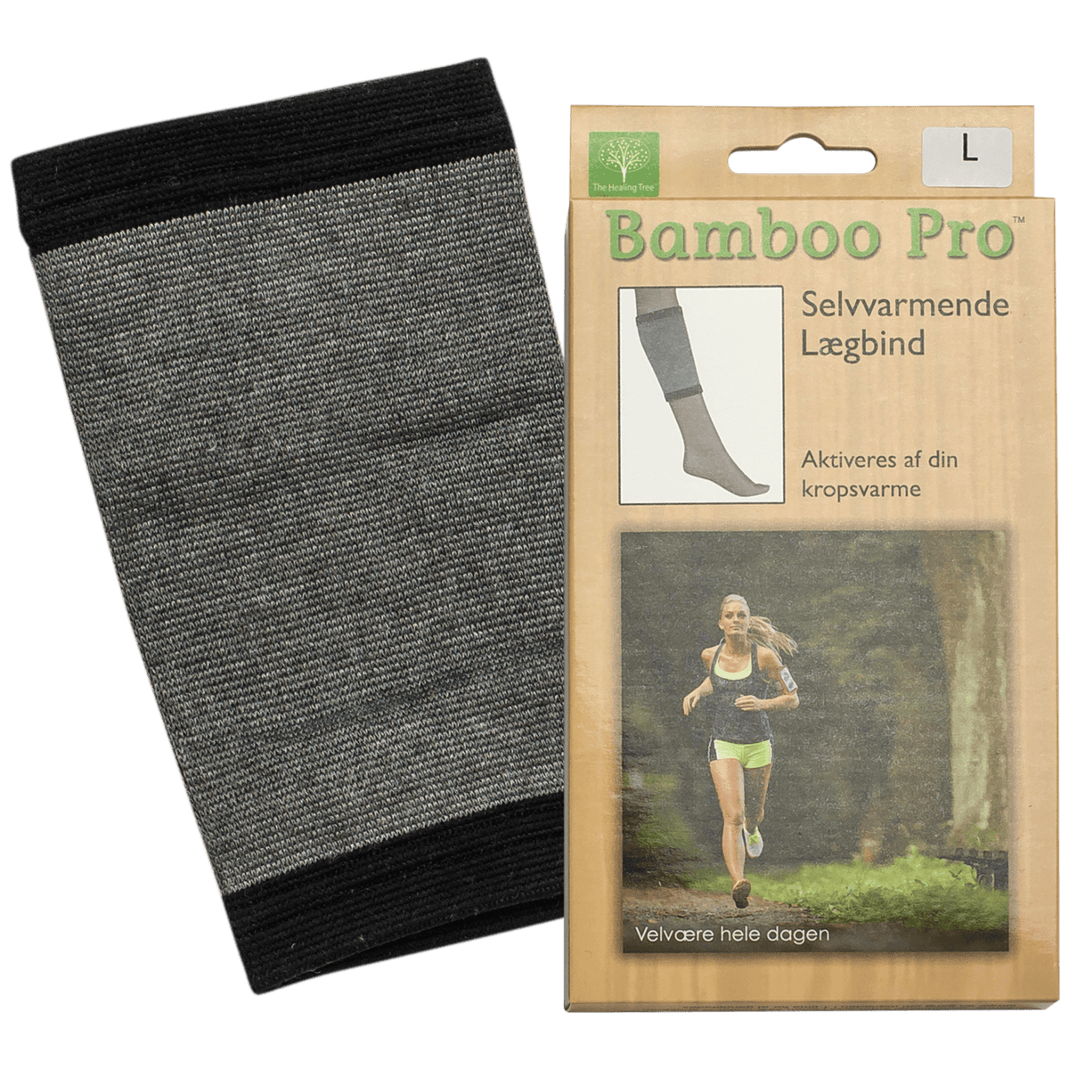 Bamboo Pro Lægbind Selvvarmende | Str. L