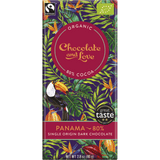 Chocolate and Love Sjokolade Single Origin Panama 80% Økologisk fra | 80 g