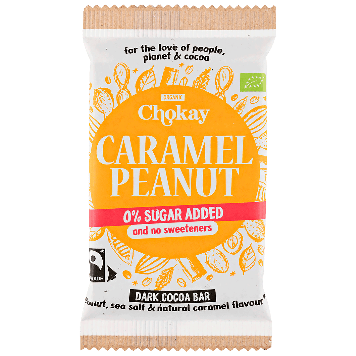Chokay Bar Peanut Caramel 54% Økologisk | 70 g