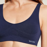 Bambus Shaper Crop Bra Navy