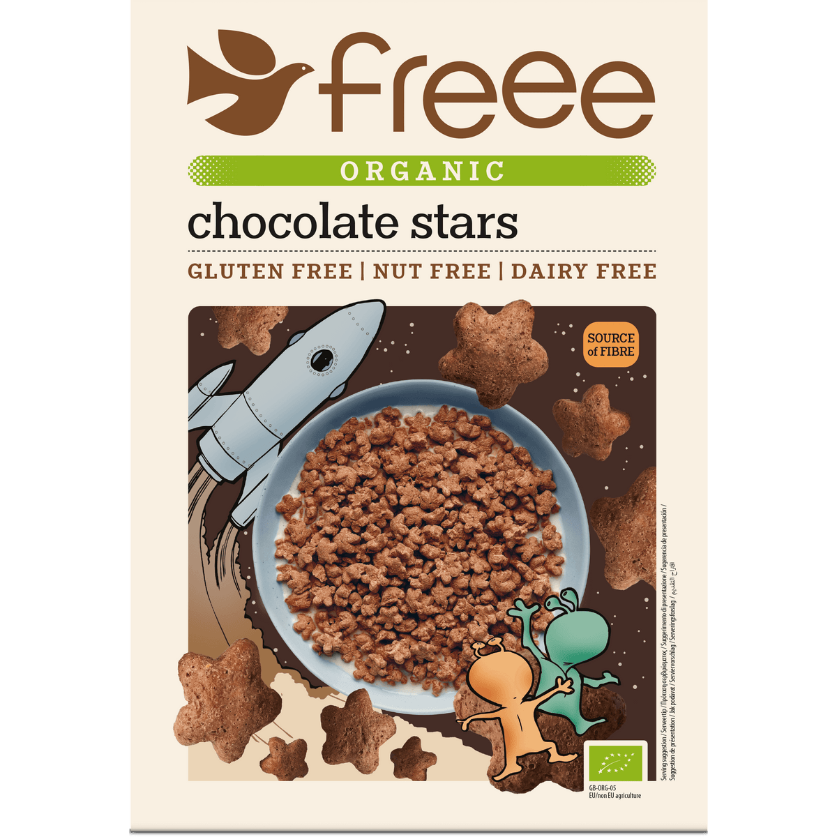 Doves Farm Sjokoladestjerner Glutenfri | 300 g fra Doves Farm