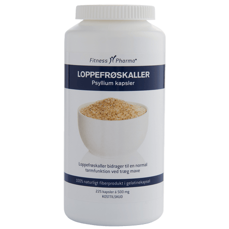 Fitness Pharma Psyllium Loppefrøskaller | 225 Kapsler fra Fitness Pharma