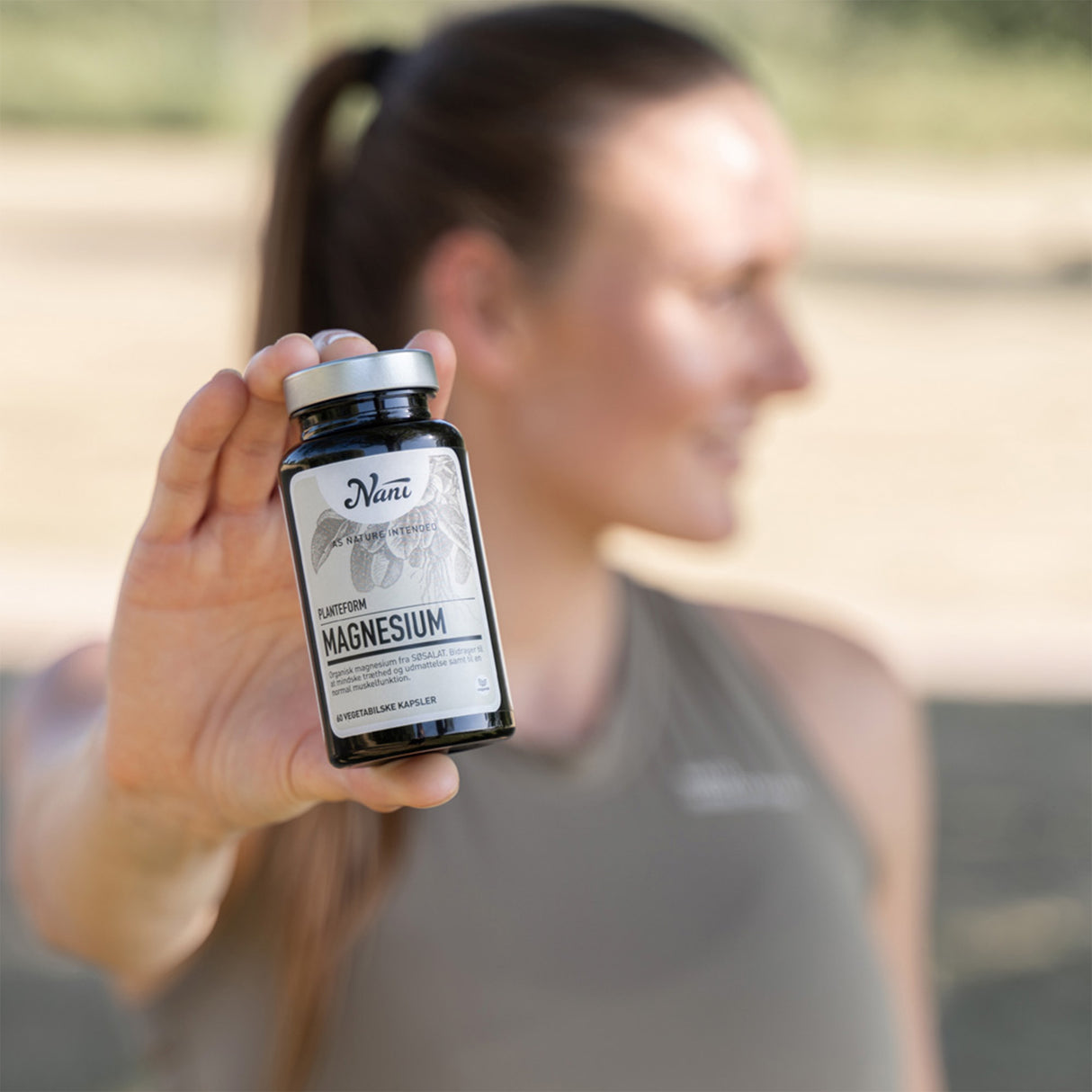 Nani Magnesium fra Naturlig Kilde Økologisk | 60 Kapsler fra Nani