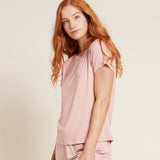 Bambus Natt T-shirt Dusty Pink