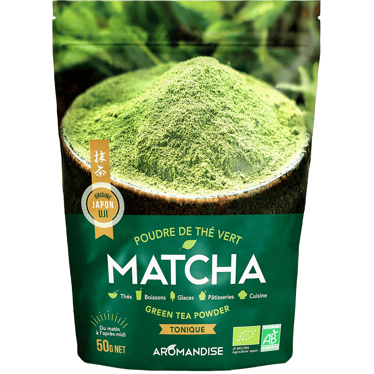 Aromandise Matcha Grønn Te Pulver Økologisk | 50 g