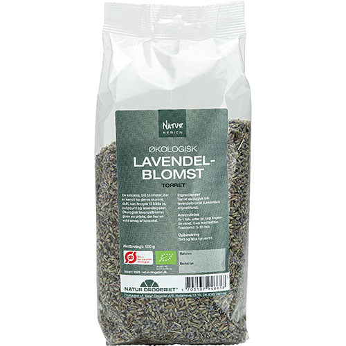 Lavendelblomst Blå Tørket Øko