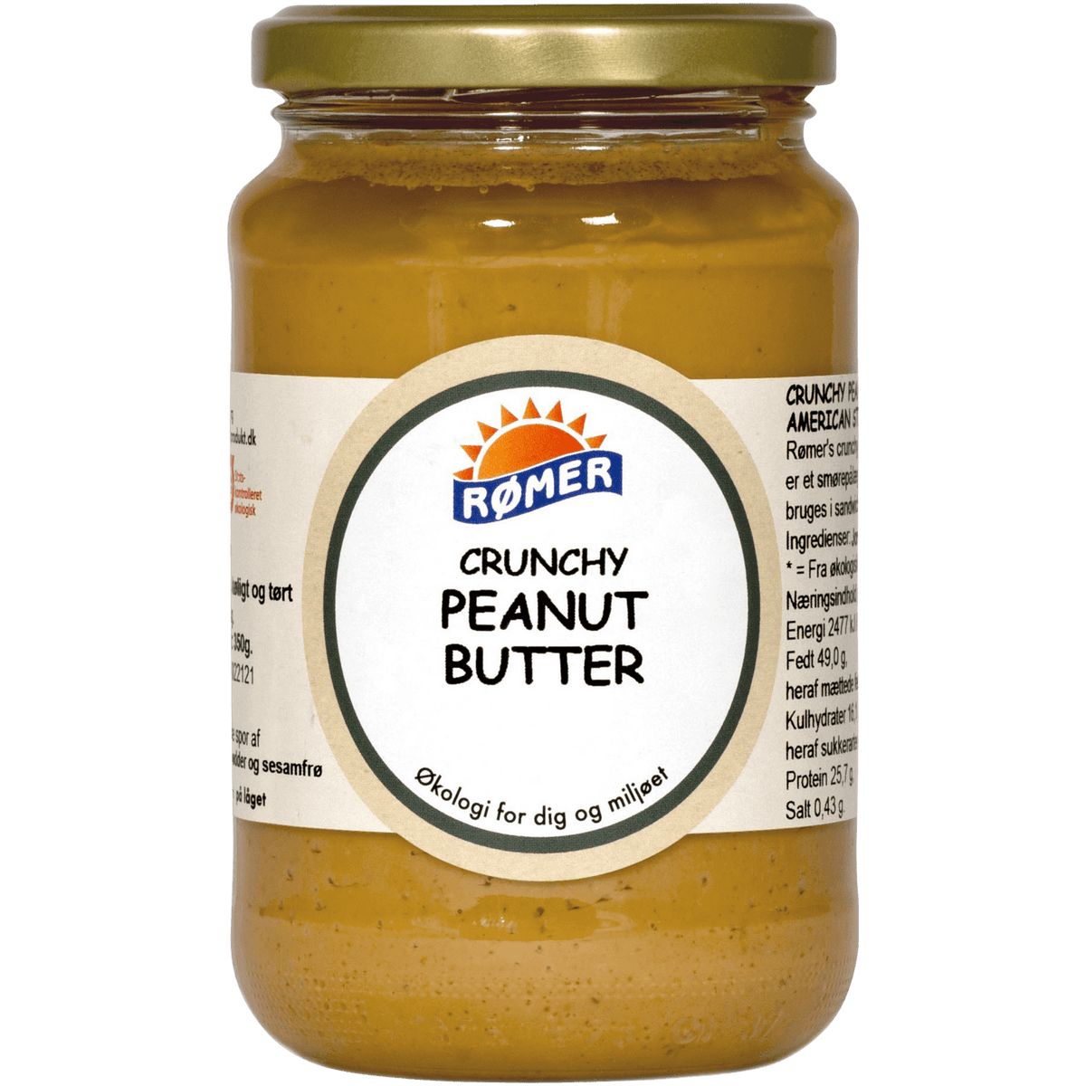 Rømer Peanut Butter Crunchy Økologisk | 350 g fra Rømer