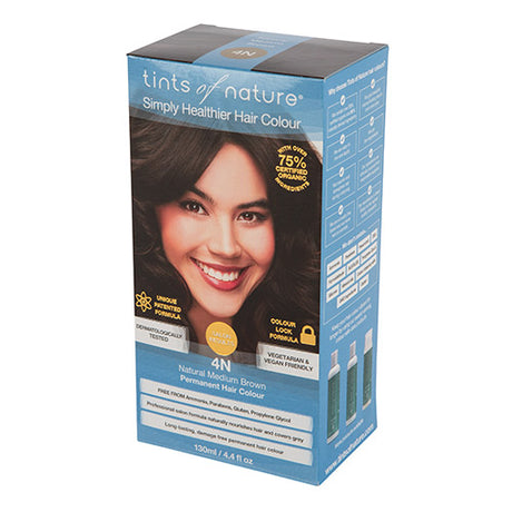 Naturlig Medium Brun Permanent Hårfarge 4N